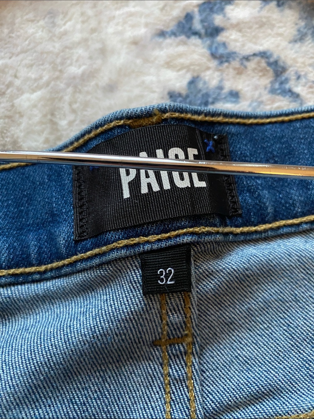 PAIGE Slim Fit Federal Men's Blue Denim Jeans 32 - Picture 10 of 13